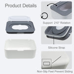 Flushable Wipes Dispenser Compatible with Cottonelle, Wipe Holder for Bathroom with Leak-Proof, Baby Wipes Container Diaper Wipe Dispenser for Home, Office, Cars