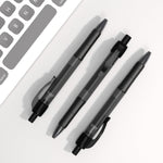 deegtran Pens Bulk, 30 Pack No Bleed Black Ink Click Pens with Soft Grip, Wholesale Retractable Ballpoint Pens for Office School, Medium Point Smooth 1.0MM