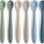6-Piece Silicone Baby Feeding Spoons, First Stage Infant Spoons, Soft-Tip Easy on Gums I Baby Training Spoon | Infant Utensils Feeding Supplies, Dishwasher & Boil-proof