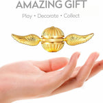 Umnodobn Gold Fidget Spinner Magic Orb Anxiety Toys Stress Relief Reducer Spin Fidgets Hand Bearing Tri Spinner Finger Spinners Toy Focus Fidgeting Restless Novelty Gift for Adults Kids
