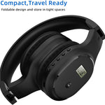 Rechargeable and Portable Personal FM Radio Headphones with Best Reception, Wireless Headset Radio Ear Muffs for Jogging, Mowing, Cycling, Meeting FM Receiver