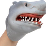 SCHYLLING Realistic Hand Puppet Shark Toy, Durable Rubber Aquatic Animal Figure for Imaginative Play, Storytelling, and Educational Fun.