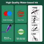 SILENART Liquid Chalk Markers - 8 Vibrant Colors - Chalkboard Markers for Blackboard Glass Window Car Dry Erase Board Acrylic Calendar Board Whiteboard- Wet Erase