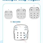 ALVABABY Swim Diapers 2pcs Reusable Baby Boy Swim Diaper 0-8 Months Adjustable Snap Washable Infant Toddler Swimming Diaper for Pool Beach & Swim Lessons – Waterproof PUL Leak-Proof UPF 30+ Small Size