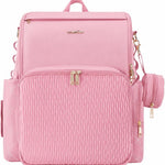 Stylish Baby Diaper Bag, Baby Bag with Changing Pad, Pacifier Case& Stroller Straps, Large Diaper Backpack Boy Girl, Water Resistant Travel Diaper Backpack for Mom Dad