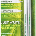 Ticonderoga Sensematic Mechanical Pencil, 0.7mm Lead, Silver, 2 Count