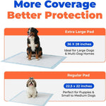 Best Pet Supplies Extra Large Dog Training Puppy Pee Pads - Blue, 100 Count | 36x28" Potty Pads, Super Absorbent, Disposable, Leakproof, Keeps Floors Protected & Paws Dry, For Indoor Dogs, Odor Control