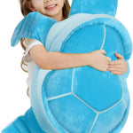 Dalmao 28 Inch Big Sea Turtle Stuffed Animals, Cute Giant Large Jumbo Soft Plush Toys, Ocean Green Turtle Plushie Body Pillow, Gifts for Kid Boys, Girls, Girlfriend, Birthday