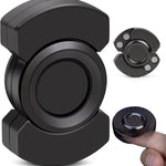 3-in-1 Fidget Spinner, Slider, Clicker| EDC Metal Fidget Toys Adults | Stainless Steel Bearing Stable Spin | Help Relieves Anxiety & Tension | Enhances Focus & Clarity | Compact & Portable, Black
