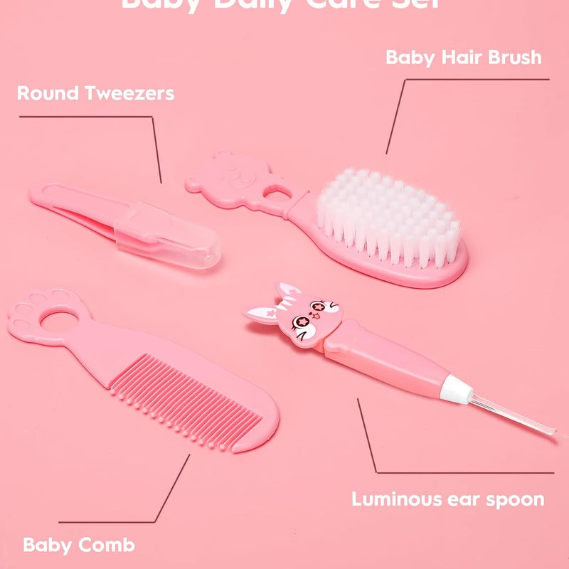 Baby Grooming Kit for Newborns, All-in-One Baby Care Essentials with Nail, Hair, Nasal and Temperature Care Tools for First-Time Parents Home and Travel Used