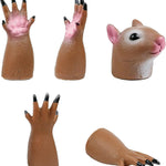 Novelty Squirrel Finger Puppet Tiny Hands Theater Prop | Durable, Low-Odor PVC for Gag Gifts, White Elephant Exchanges, and Easter Baskets | Hilarious Accessory for Adults & Kids' Skits, Story Time, and Screen-Free Play.