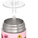 THERMOS FUNTAINER Water Bottle with Straw, 12oz, Princesses | Kids Stainless Steel Insulated Water Bottle, Keeps Drinks Cold Longer for School & Play, BPA-Free