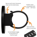 Magnetic Phone Holder for Stroller, Shopping Cart & Golf Push Cart | Handlebar Phone Mount for MagSafe | Strap with Strong Magnet for Mag Safe | Stroller Accessories for Uppababy, Nuna, Bugaboo...