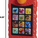 Just Play Sesame Street Learn with Elmo Phone for Kids, Ages 2 and Up, Educational Toy with 12 Learning Themes