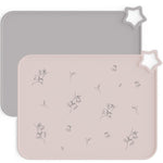 Moonkie Silicone Placemats for Baby & Kid, Stain-Proof Non-Slip Toddler Food Mats Eating Table Mat with 2 Packs