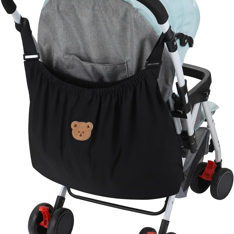 Accmor Universal Stroller Organizer, Large Storage Stroller Bag for Uppababy, Nuna, Britax, Doona Strollers, Non-Slip Adjustable Storage Caddy Accessories for Stroller Crib