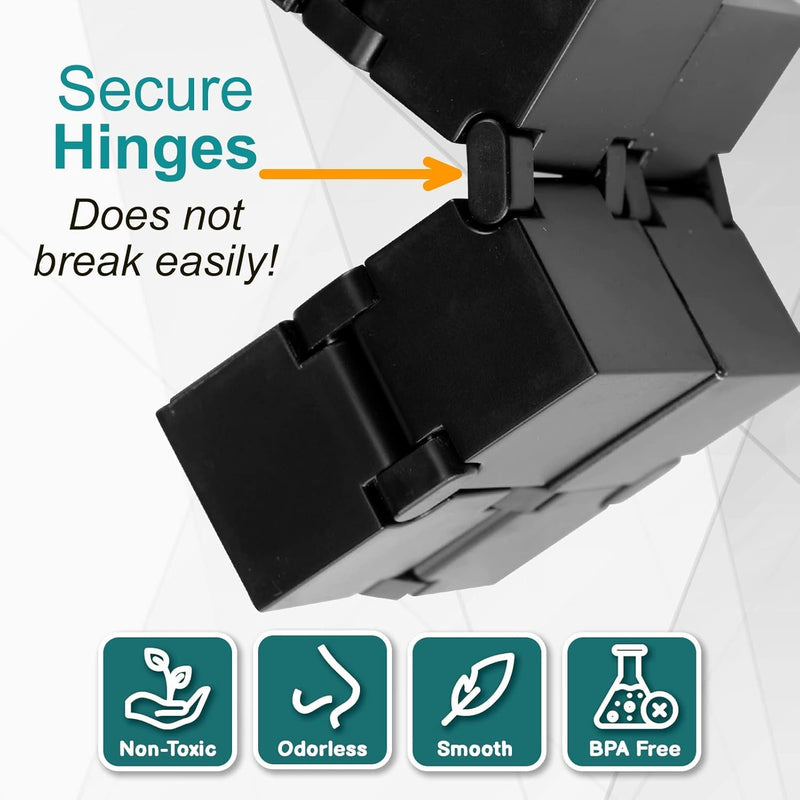 Infinity Cube Sensory Fidget Toy, EDC Fidgeting Game for Kids and Adults, Cool Mini Gadget Best for Calming and Stress Relief and Kill Time, Autism Toys Dementia Gift Stocking Stuffers