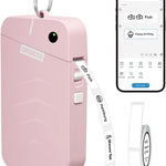OrgSTA S001 Portable Bluetooth Label Maker Machine with Thermal Printing Pink 203 DPI