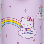 Zak Designs Sanrio Hello Kitty Sage 14oz Leak-Proof Straw Kids Water Bottle | BPA Free, Insulated Stainless Steel, Cupholder Friendly, Dishwasher Safe, Easy to Clean, Lid Lock, For School, Home, Travel