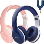 EarFun K2 Kids Bluetooth Headphones for School, Kids Headphones with Mic | Volume Limited, 40H Playtime, Built-in Mic, Stereo Sound, Foldable Over-Ear Headphones for Kids/Toddler/Travel/Tablet, Blue
