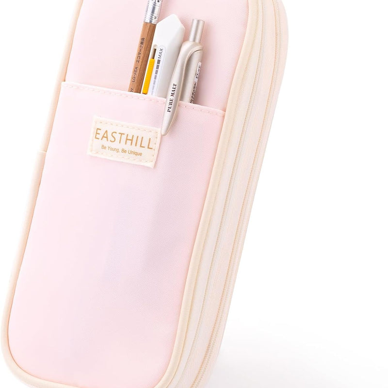 EASTHILL Big Capacity Pencil Case Large Pencil Pouch Stationery Pen Bag for Teen Girls-Green