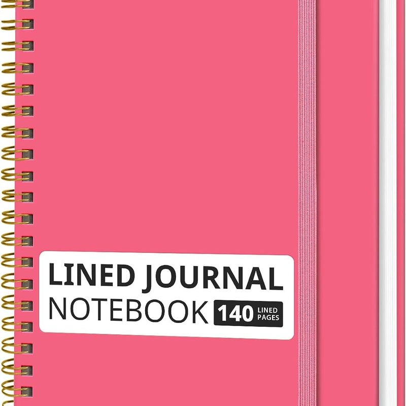 Taja Lined Spiral Journal Notebook for Women & Men, 140 Pages, College Ruled Hardcover Notebook for Work & Note Taking, Journals for Writing, A5(5.7" x 7.9") - Green