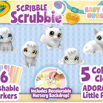 Crayola Scribble Scrubbies Glam Pack (4 Pets), Washable Pet Care Toy & Coloring Animal Craft Kit, Gift for Kids Ages 3+