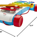 Fisher-Price Toddler Pull Toy, Classic Xylophone Pretend Musical Instrument with Mallet for Preschool Kids Ages 18+ Months