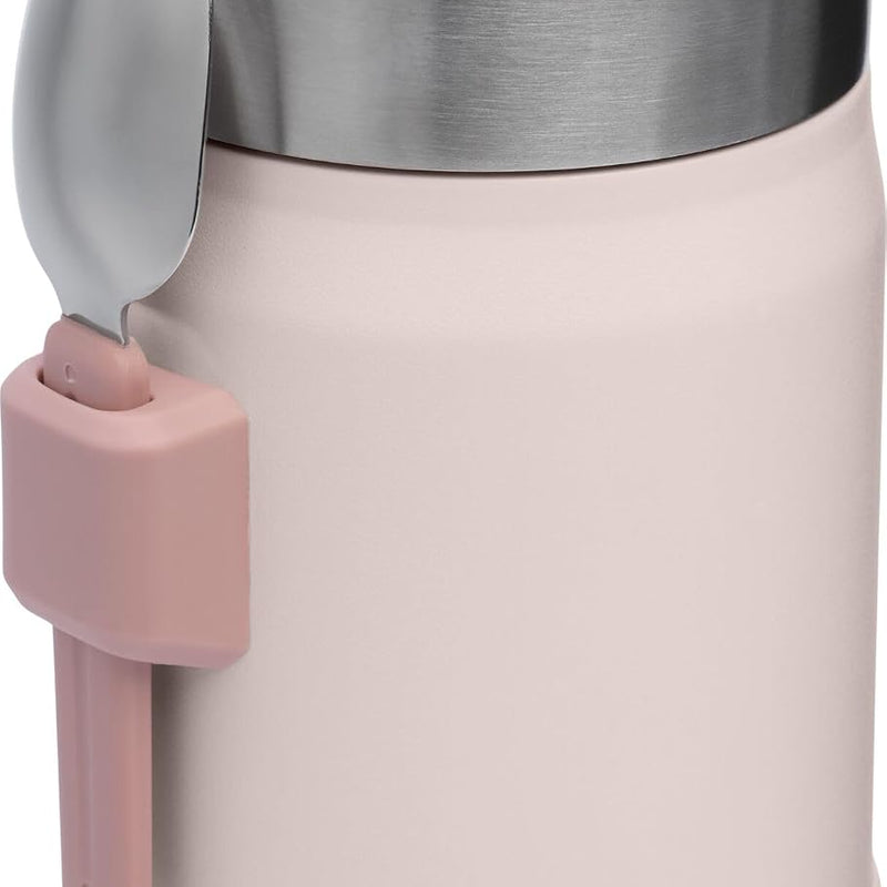 STANLEY Classic Food Jar and Spork | Vacuum Insulated Food Container | Wide Mouth Screw On Lid | Packable for Travel | Stainless Steel with Leakproof Lid | BPA-Free