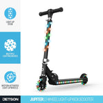 Jetson Jupiter Kids 2-Wheel Light-Up Kick Scooter for Ages 5+ with Adjustable Handlebar and Rear Brake