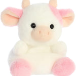 Aurora® Adorable Palm Pals™ Belle Strawberry Cow™ Stuffed Animal - Fun Collectible Plush for Kids and Adult Collectors - Perfect for Decorating Rooms and Birthday Gifts - Pink 6 Inches