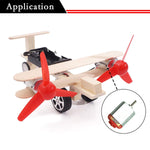 DIY science kit with strong magnetic dc motors, propellers, and shafts for educational projects