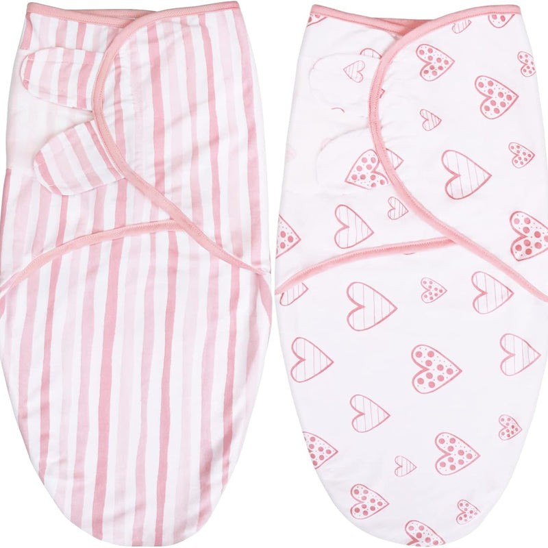 Biloban Baby Swaddles 0-3 Months for Boy Girls, Baby Swaddle | Newborn Swaddle, Cotton Swaddle Blanket, Baby Essentials, Lovely Grey Print, 2 Pack