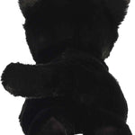 Aurora® Adorable Mini Flopsie™ Twilight Cat™ Stuffed Animal - Mini Companions Ready for Playful Adventures - for Kids All Ages, Toddlers, Adults, and Families - Black 8.5 Inches