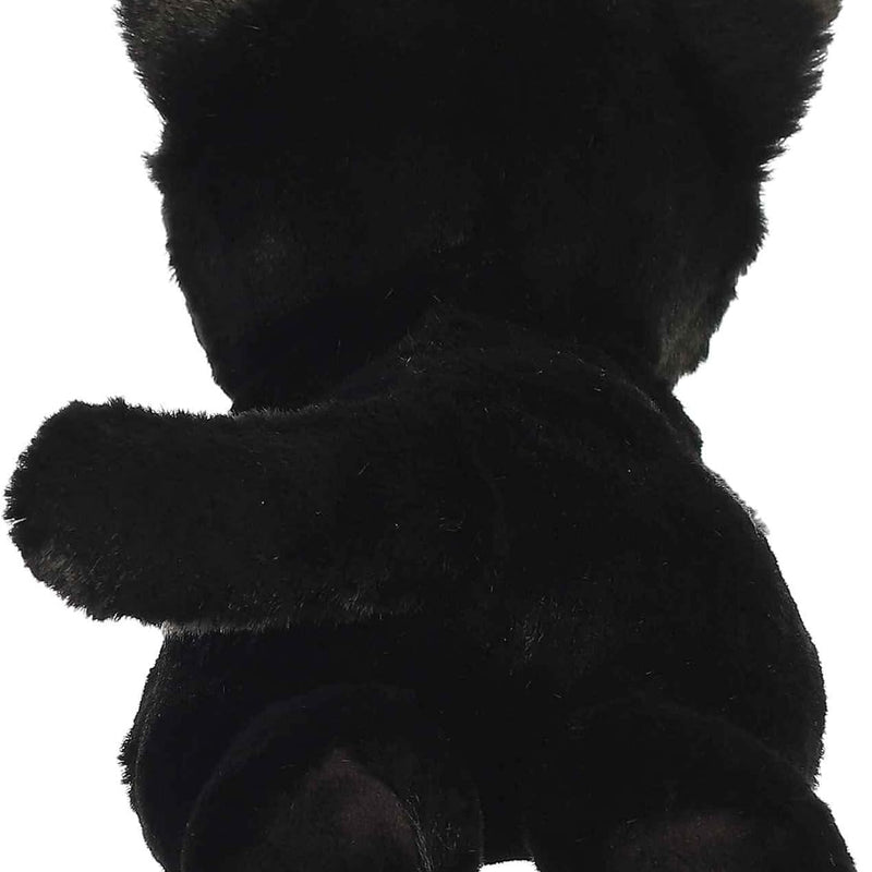 Aurora® Adorable Mini Flopsie™ Twilight Cat™ Stuffed Animal - Mini Companions Ready for Playful Adventures - for Kids All Ages, Toddlers, Adults, and Families - Black 8.5 Inches