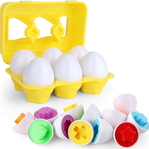 VUIYA Color Matching Egg Set for Kids - Educational Toy for Color and Shape Recognition
