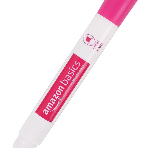 Amazon Basics Dry Erase Whiteboard Markers, Chisel Tip, Low-Odor, Assorted Colors, 12-Pack, Erase Easily