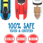 SplashEZ Boat Toys for Toddlers & Kids, Mold Free Bath & Pool Toys No Hole | Floating Toy Boats for Bathtub, Shower, Pool, Boys & Girls, Ages 4-8
