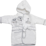 Spasilk 100% Cotton Hooded Terry Bathrobe with Booties Baby One Size Gifts — Shower
