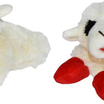 Multipet Lamb Chop Dog Plush Toy - Squeaky Toy for All Dogs - Extra Soft Plush - Stuffed Animal for Cuddling & Playing - Jumbo (24", Cream)