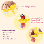 NatureBond Baby Food Feeder/Fruit Feeder Pacifier Nibbler 2 Pack with Teething Relief