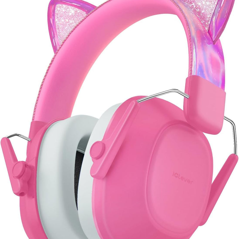 iClever EM01 Noise Cancelling Headphones for Kids Adults, SNR 29dB EarMuffs | Noise Reduction Ear Muffs for Autism Sensory Concentration Aid Ear Hearing Protection for Fireworks Event Monster Jam Concert