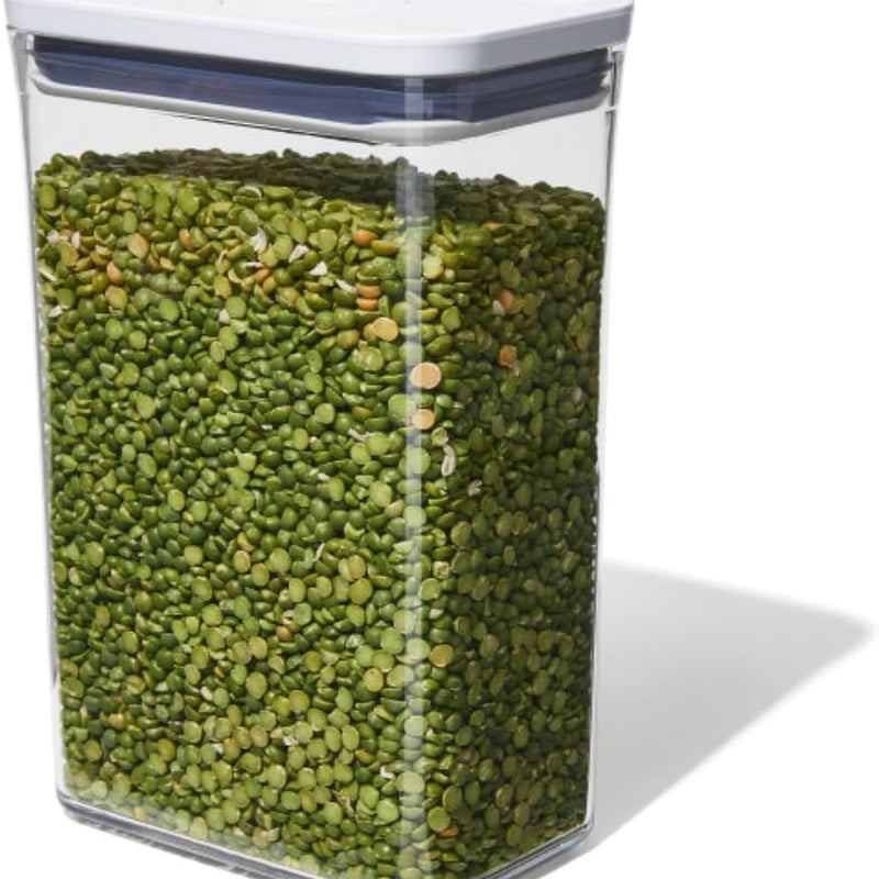 OXO Good Grips POP Container, Airtight Food Storage for Pantry, 1.7 Qt | Airtight Container for Coffee Beans, Sugar, Rice, One-Push Lid, Stackable, Dishwasher Safe, Rectangle Shape