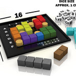The Happy Puzzle Company's Genius Square STEM Puzzle Game for 1-2 Players, 62,208 Possible Solutions, 6x6 Grid