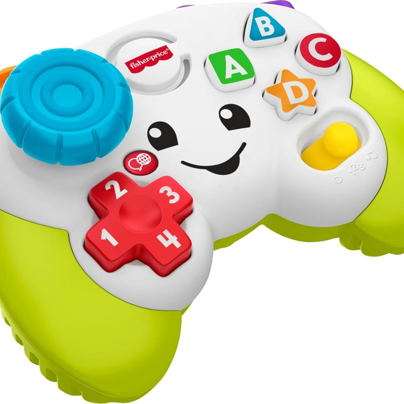 Fisher-Price Baby & Toddler Toy Laugh & Learn Game Controller, Green, Musical Learning Activity for Pretend Play Infants Ages 6+ Months