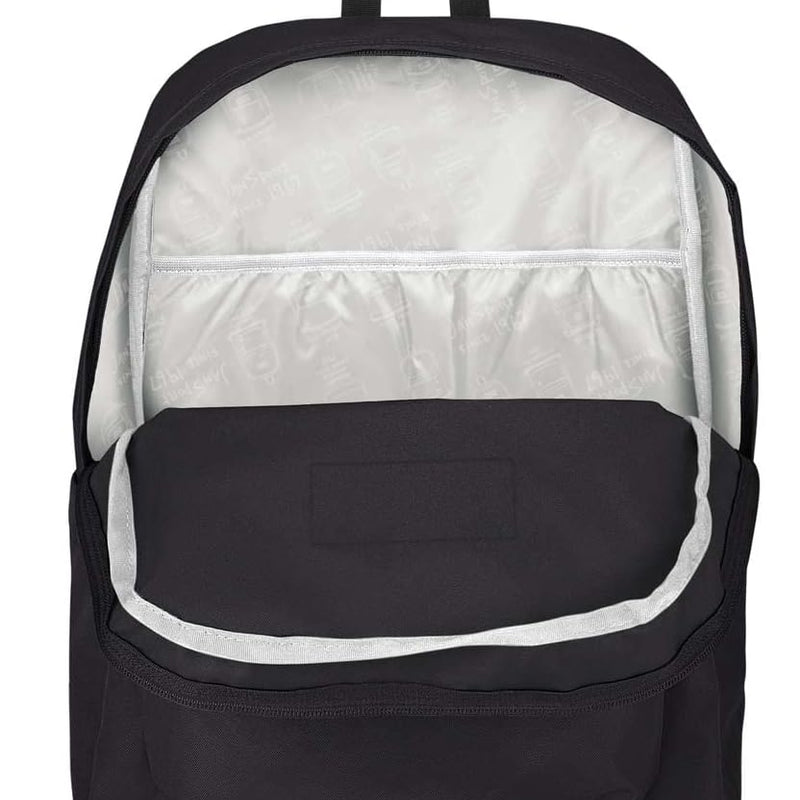 JanSport SuperBreak Plus Backpack with Padded 15-inch Laptop Sleeve and Integrated Bottle Pocket - Spacious and Durable Daypack for Work and Travel - Black