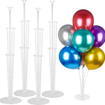 4 Sets Balloon Stand Kits with Base for Table, Graduation, Birthday, Baby Shower, Gender Reveal Party Decorations