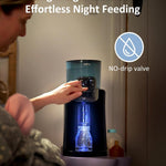 HEYVALUE Water Warmer for Baby Formula with Night Light,Bottle Warmer,Black | 4 Temperature Control & 72H Keep Warm, Detachable Tank, Instantly Dispenses Warm Water, Feed Baby More Easier and Healthier