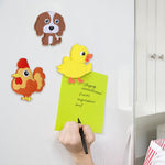 SUPINEEDO Refrigerator Magnets for Kids, Cute Farm Animals Fridge Magnets, Educational Toddler Gift