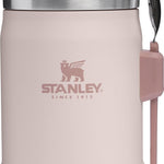 STANLEY Classic Food Jar and Spork | Vacuum Insulated Food Container | Wide Mouth Screw On Lid | Packable for Travel | Stainless Steel with Leakproof Lid | BPA-Free